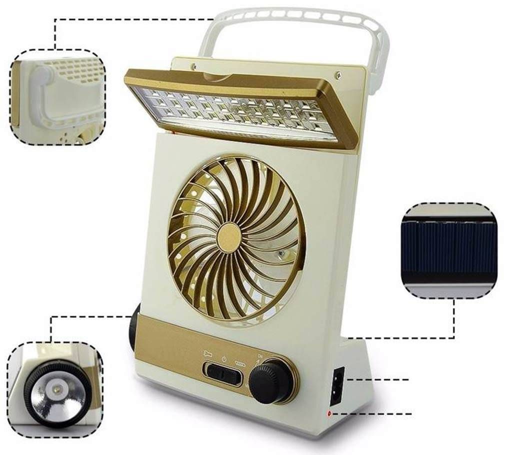 3 in 1 rechargeable light,fan & torch 