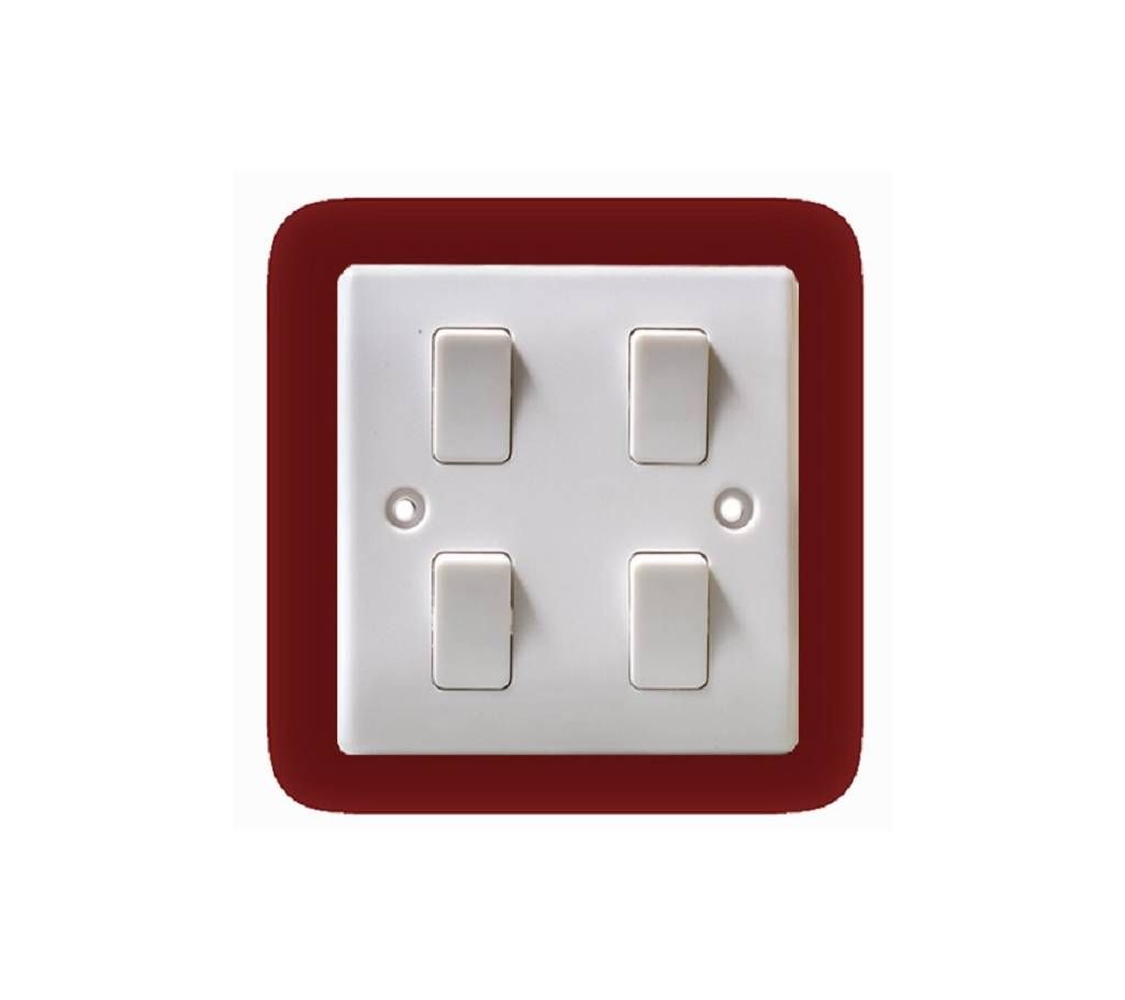 4 Gang 1 Way Switch - 2 pcs