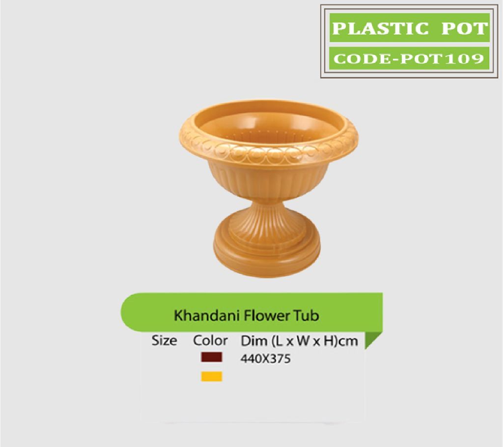 Gardening plastic pot for plant