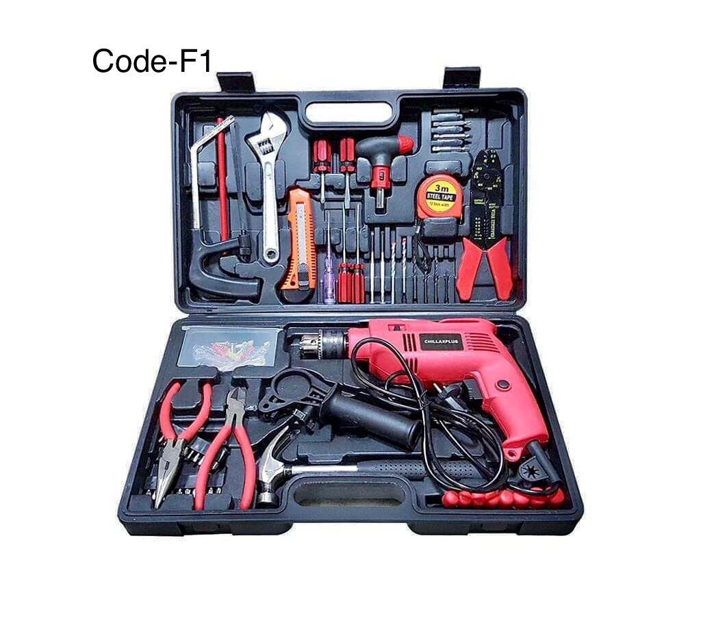 Drill Machine Set - Black and Red