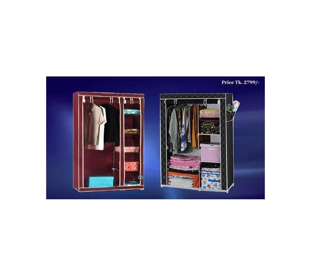 King Size Foldable Wardrobe Curtain Almari
