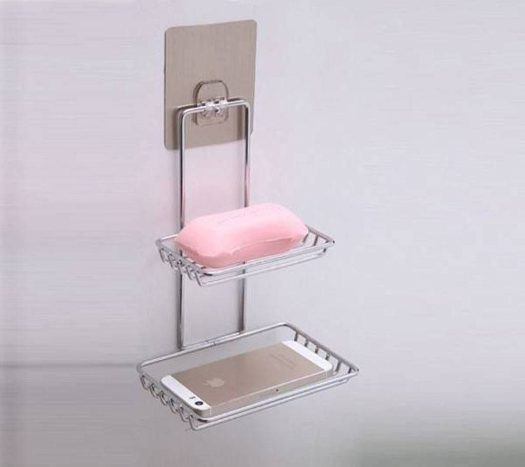 Double Layers Soap Shelf Hanger