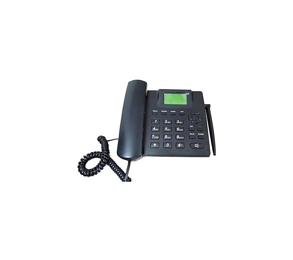 TDK Dual SIM GSM Corded Telephone Set - Black