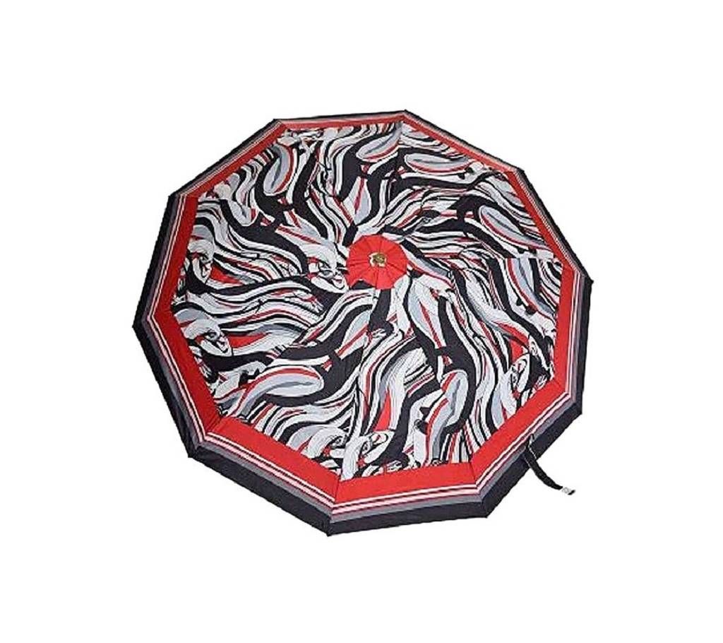 Tofail's Umbrella - Black and Red