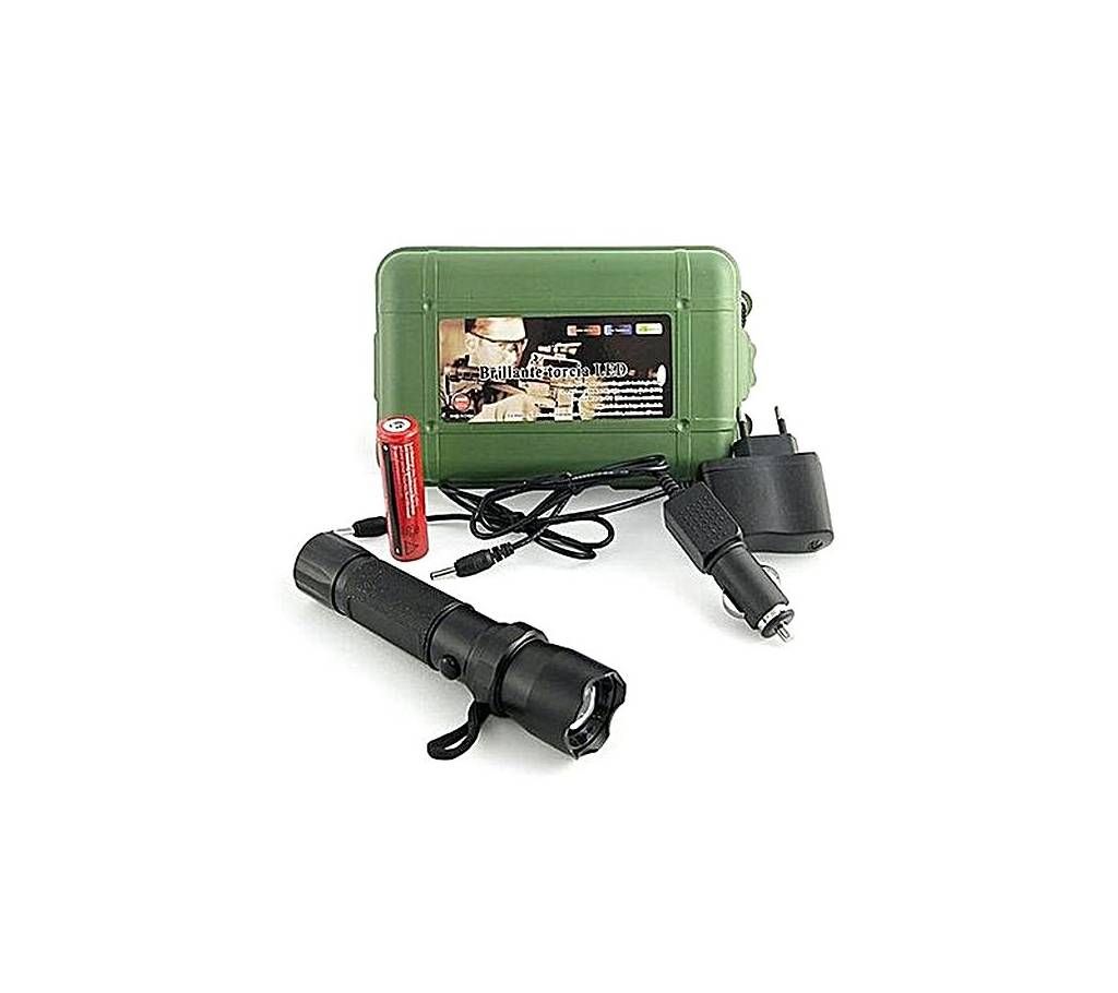 Rechargeable Torch Light - Black