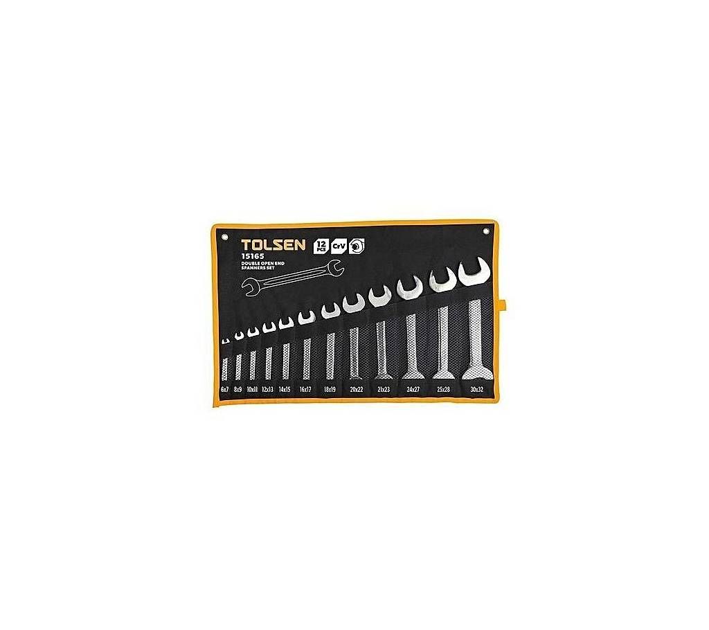 Tolsen 12PCS Double Open End Spanners Set