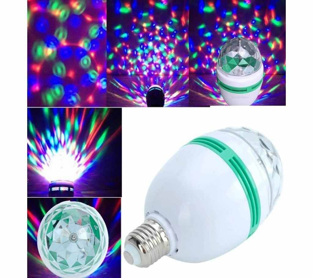 Multicolor Rotating Bulb LED Bulb