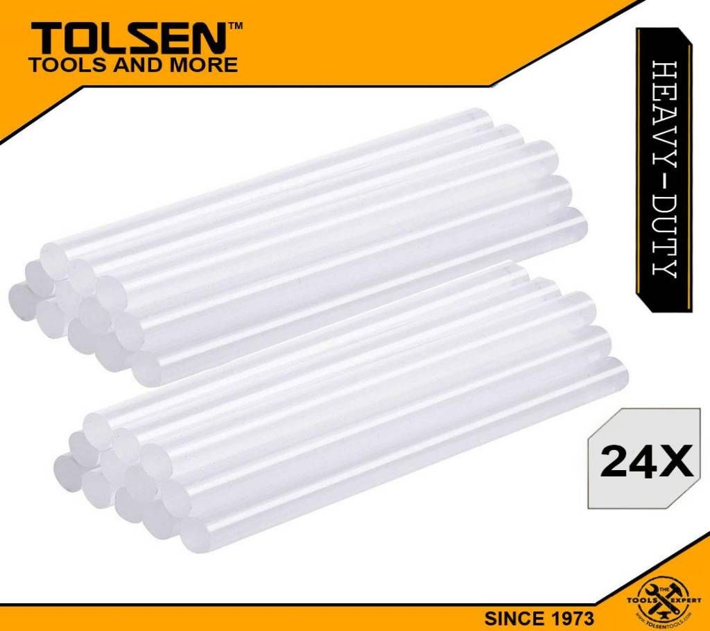 Tolsen (2 Sets) 12pcs Hot Melt Glue Stick Set (11.2x100mm) 79110