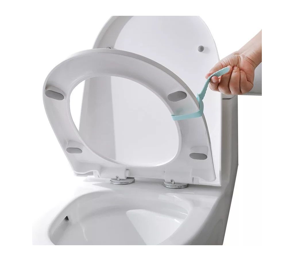 2 Pcs Silicone Toilet Seat Lifter Handle Cover 