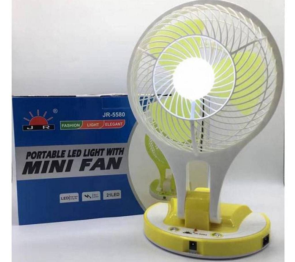 Portable Led Light With Mini Fan
