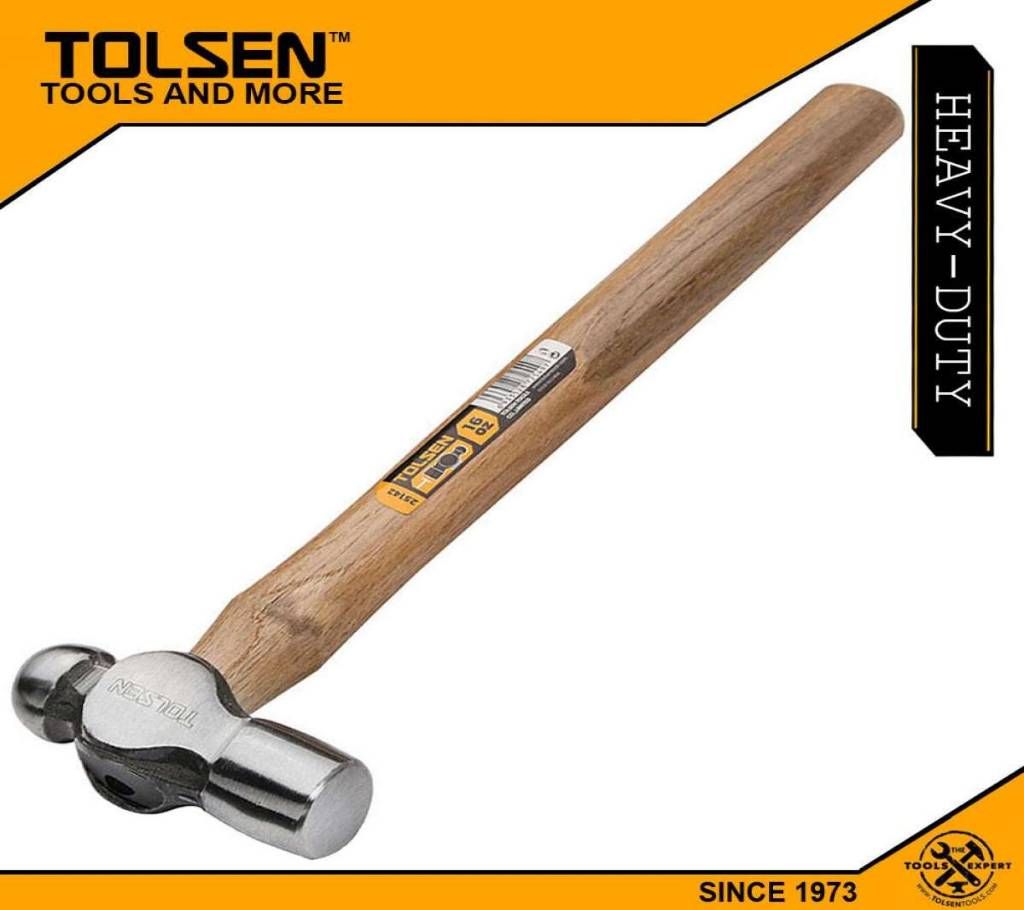 TOLSEN Ball Pein Hammer (16 OZ/450g) Wooden Handle 25142
