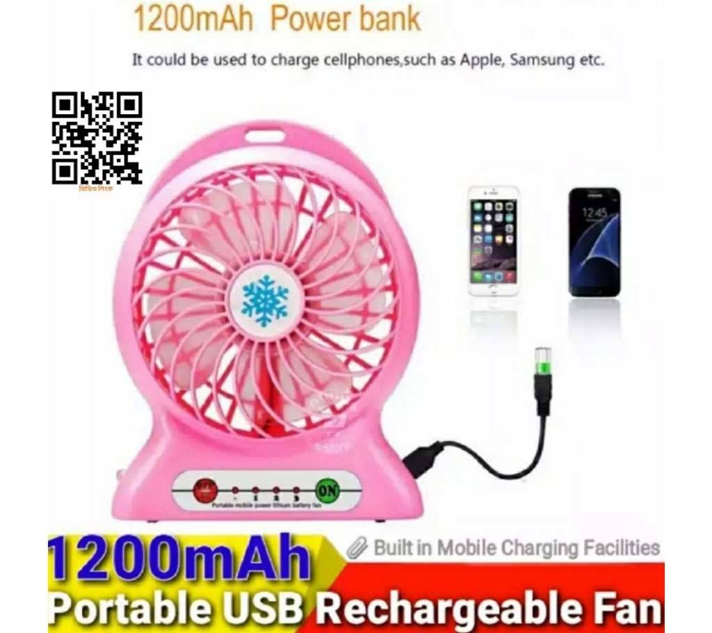 LED Mini USB Portable rechargeable fan 