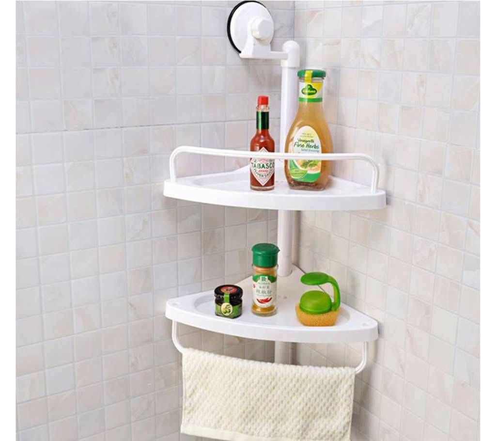 Corner shelf for bathroom and kitchen