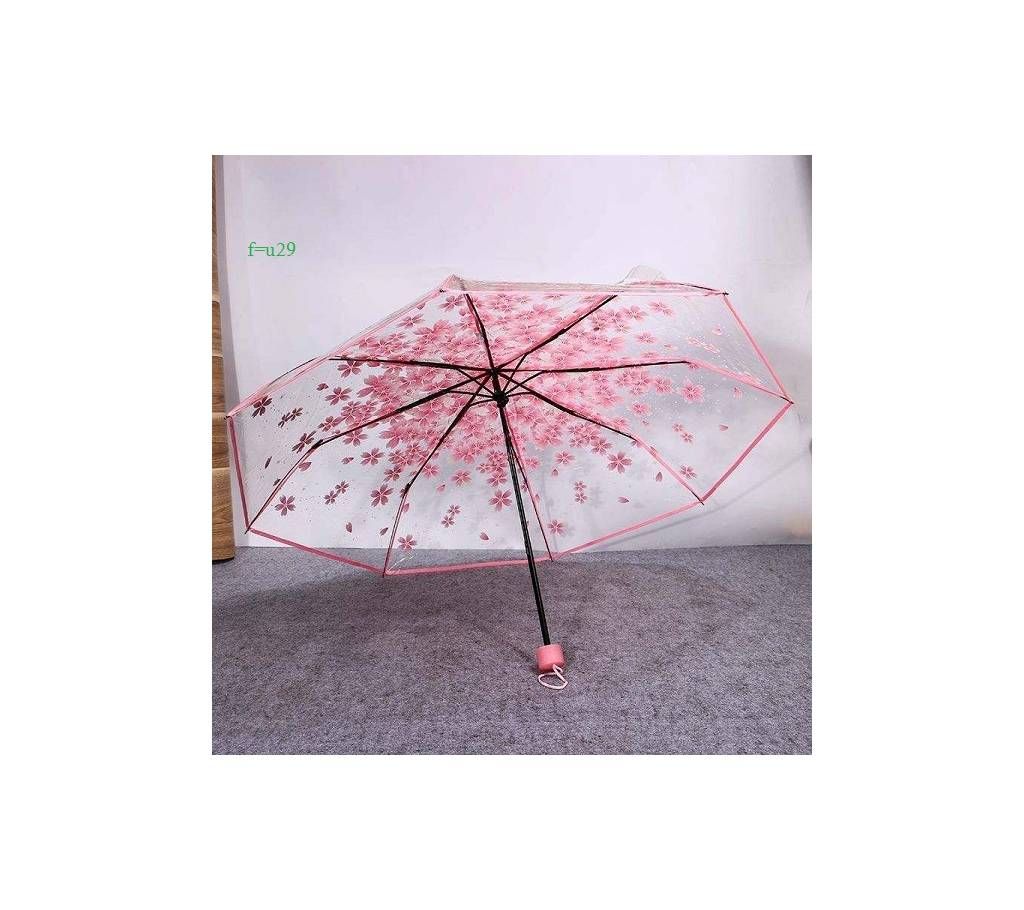 Transparent Auto Fold Umbrella F=u29