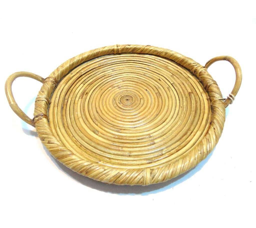 CANE ROUND BASKET WITH HANDEL