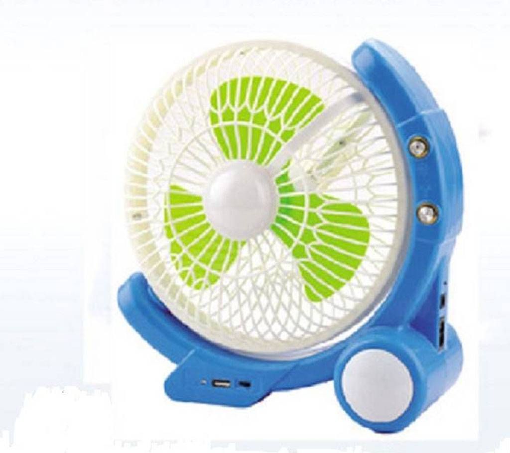 Portable Rechargeable emergency fan with led light