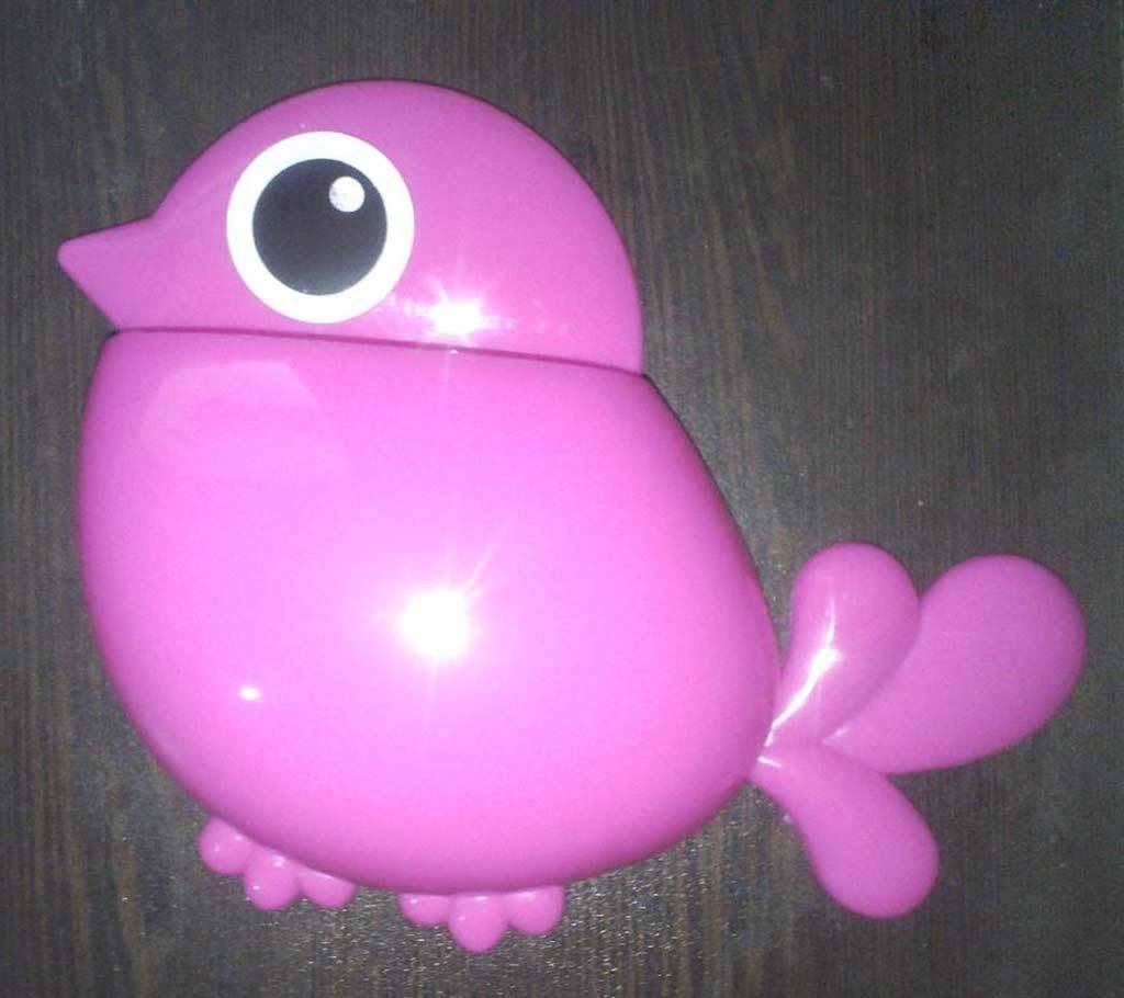 Bird toothpaste & tooth brush holder 