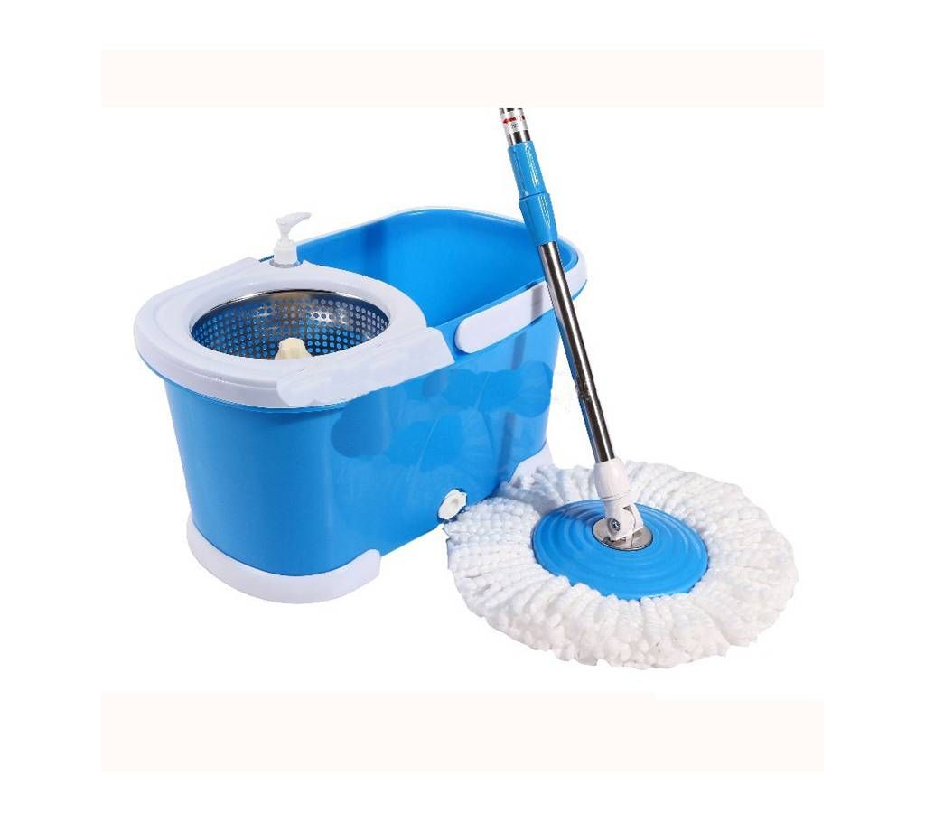 Easy Mop with wheels & stainless steel basket