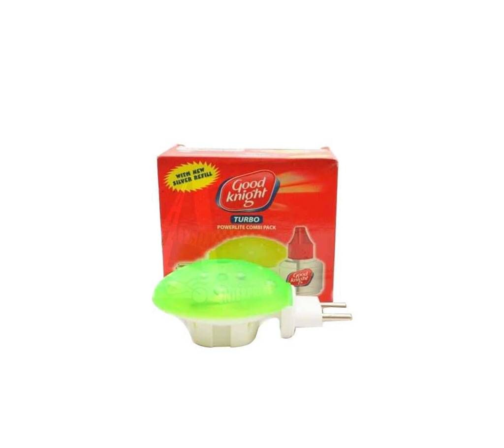Good Knight Power Light Combo Machine & Silver Refill 45ml-India