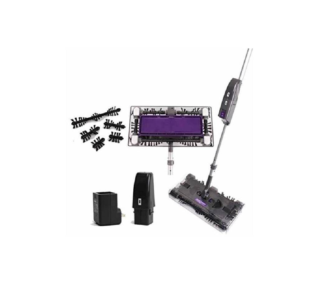 Cordless Swivel Sweeper & Mopping - black