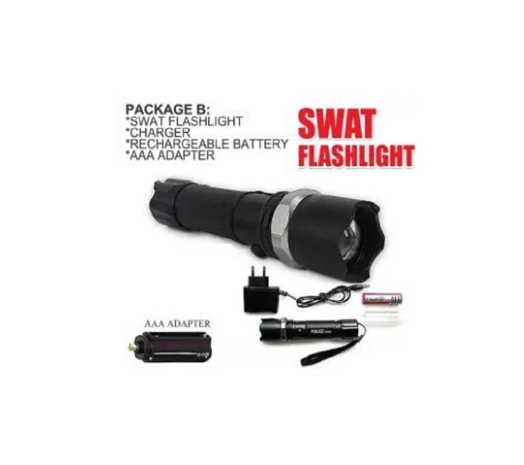 Multifunction Rechargeable LED Flashlight