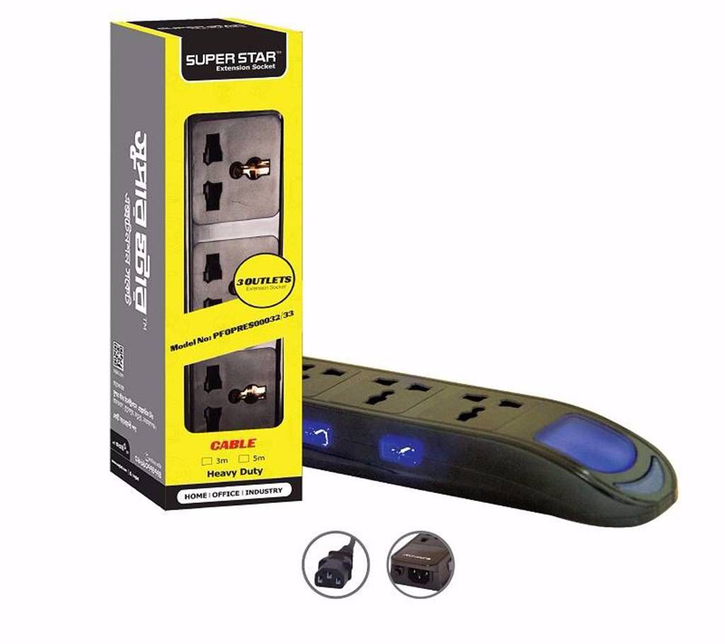 PREMIUM 3PIN Multi-Plug Black (3M)