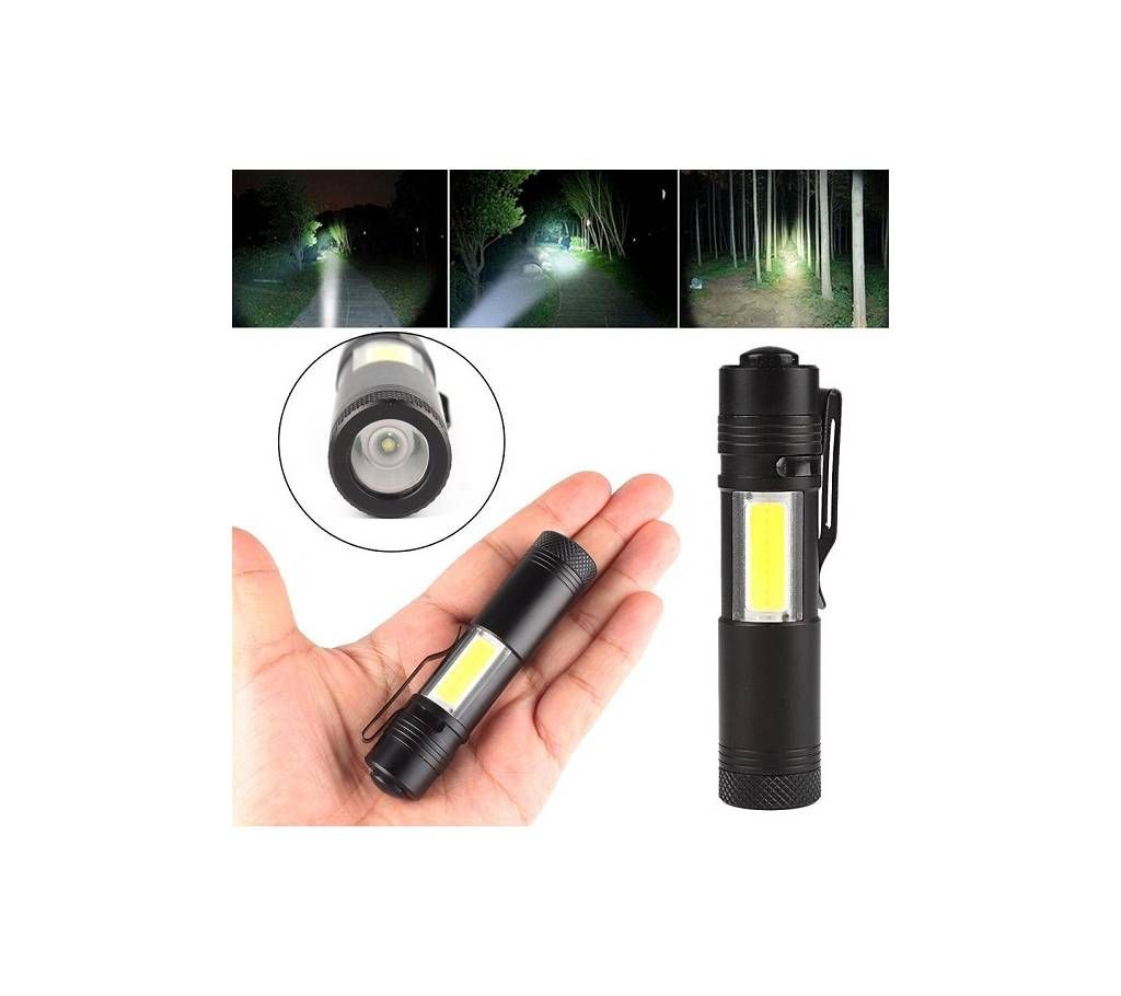 XPE COB LED Flashlight Mini Pocket Torch Light
