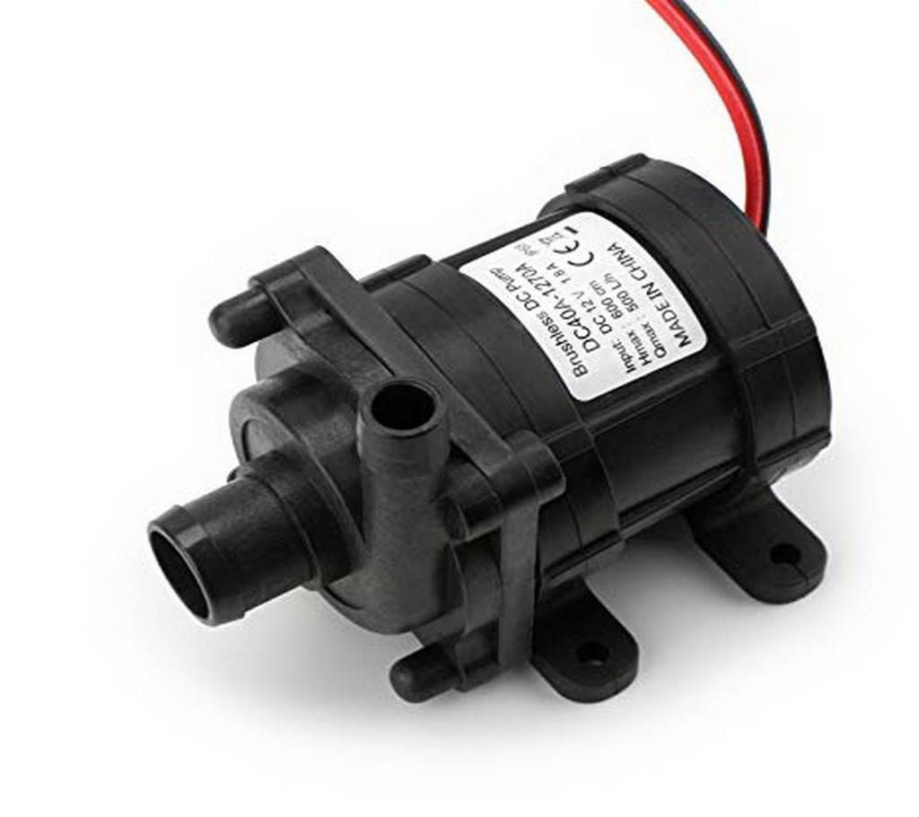 12V DC Submersible Water Pump black