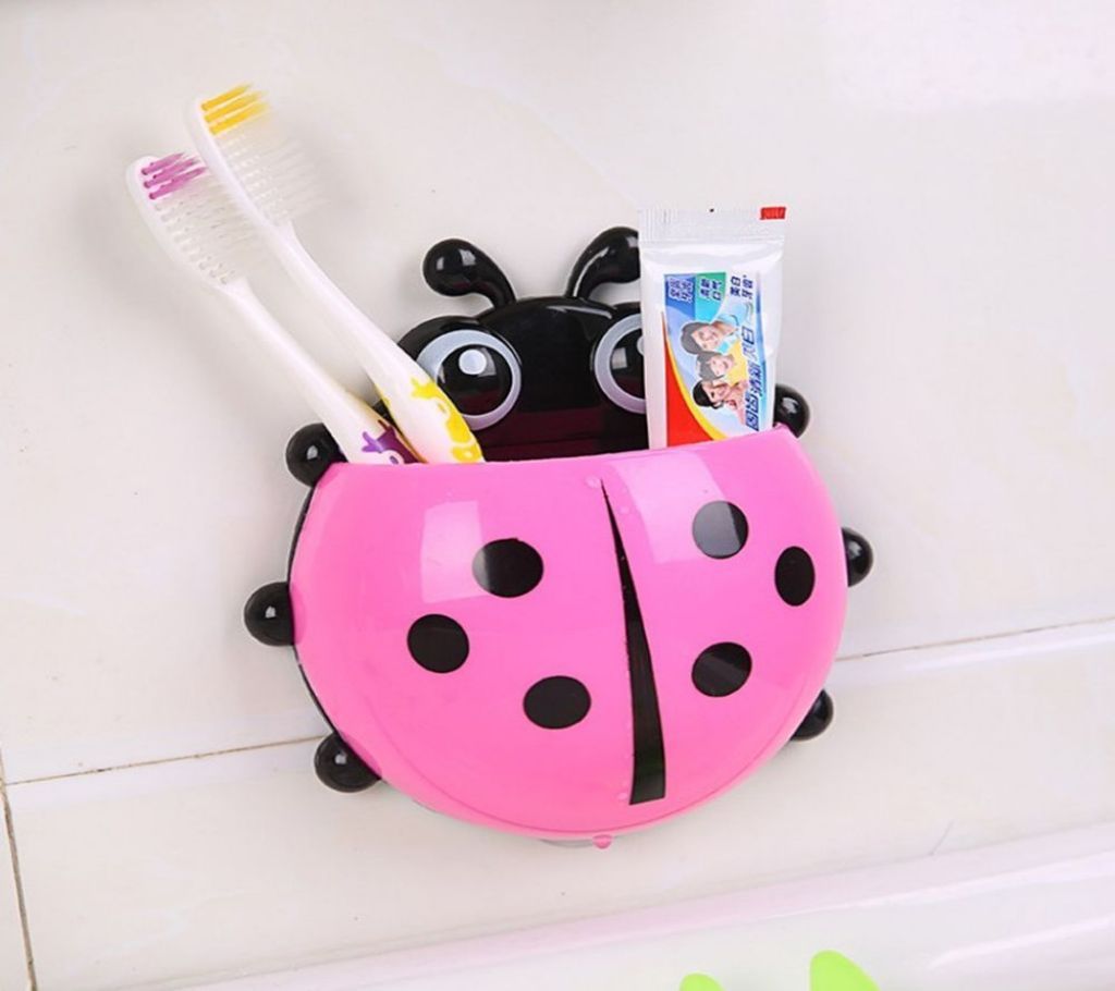 Lady Bug Cute Tooth Brushes Holder - Pink code(SU679)