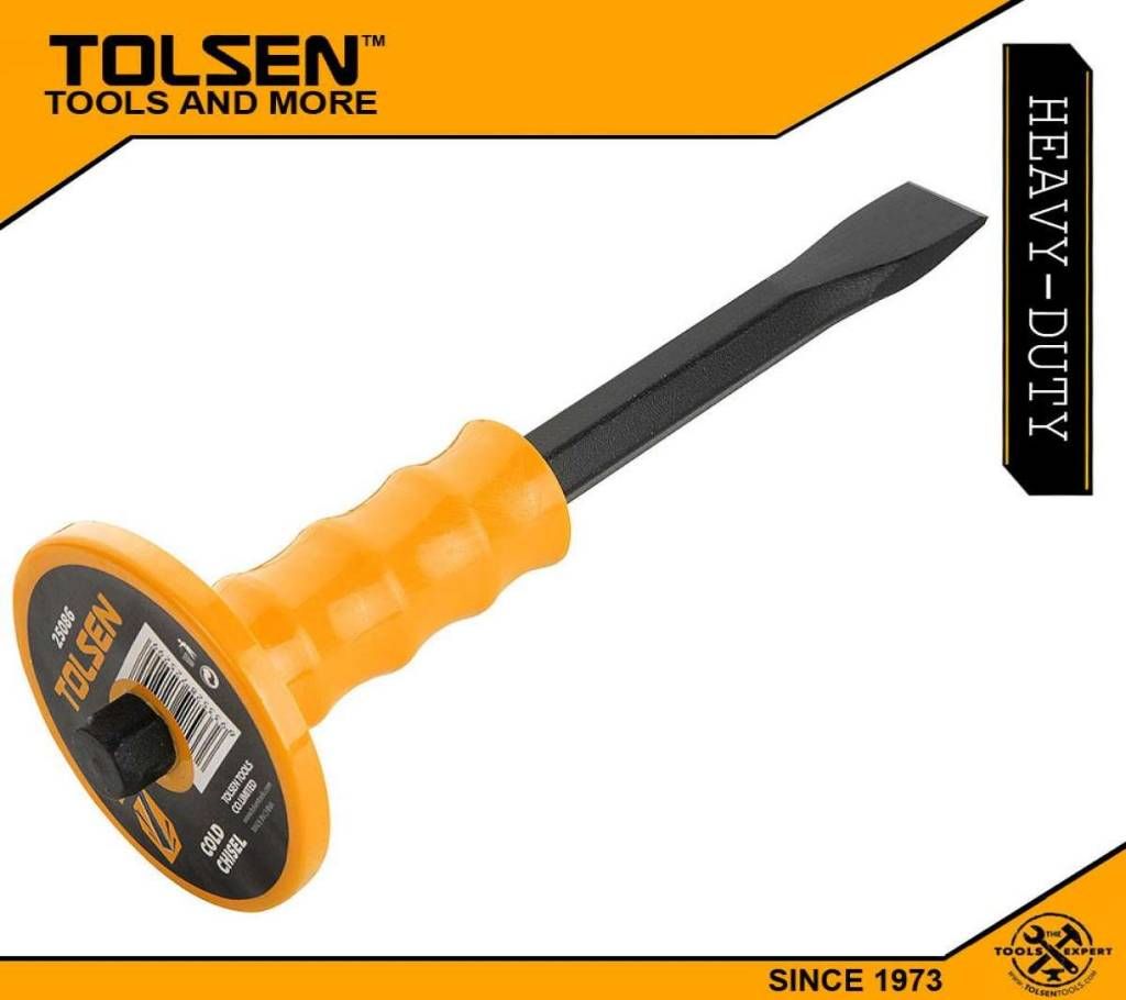 TOLSEN Flat-tip Chisel with Hand Protection 250 mm / 25086