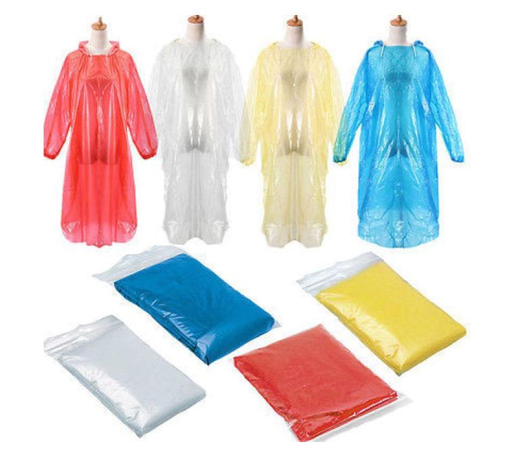 Disposable Adult Emergency Waterproof Rain Coat-Multicolor 