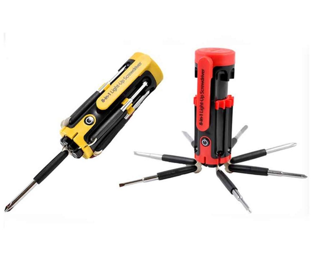 Screw Driver Torch (8 in 1)
