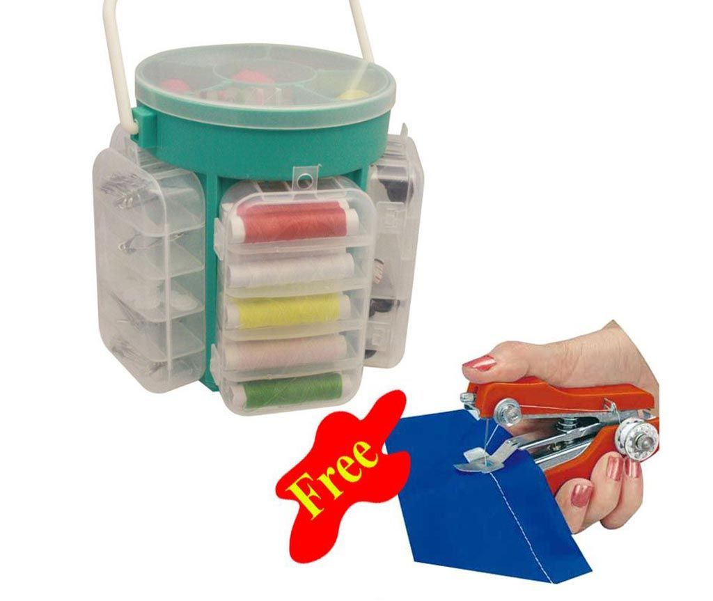 Sewing Kit Box ( free mini sewing machine)