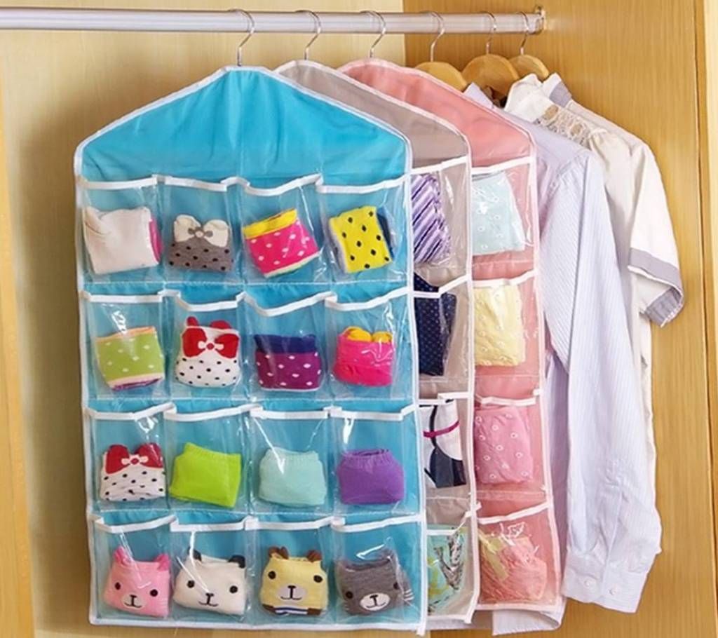 16 pocket hanging bag