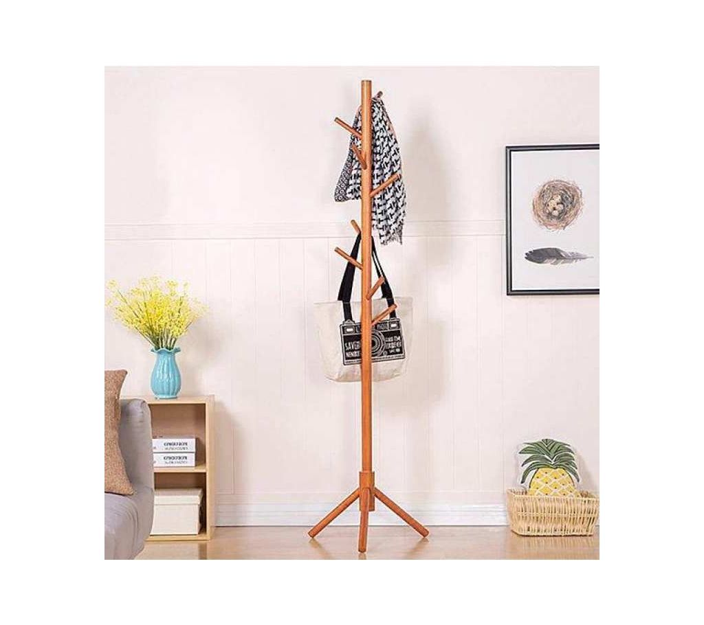 8 hooks Wooden Coat Rack