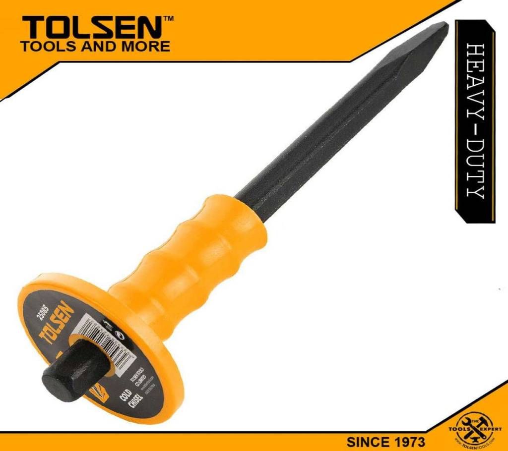 TOLSEN Carbon Steel Pointed Cold Chisel (4x18x300mm) 25085
