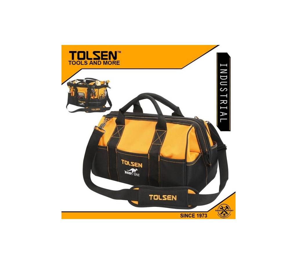 TOLSEN Tool Bag (17") Rigid Frame with Adjustable Shoulder Strap 80101