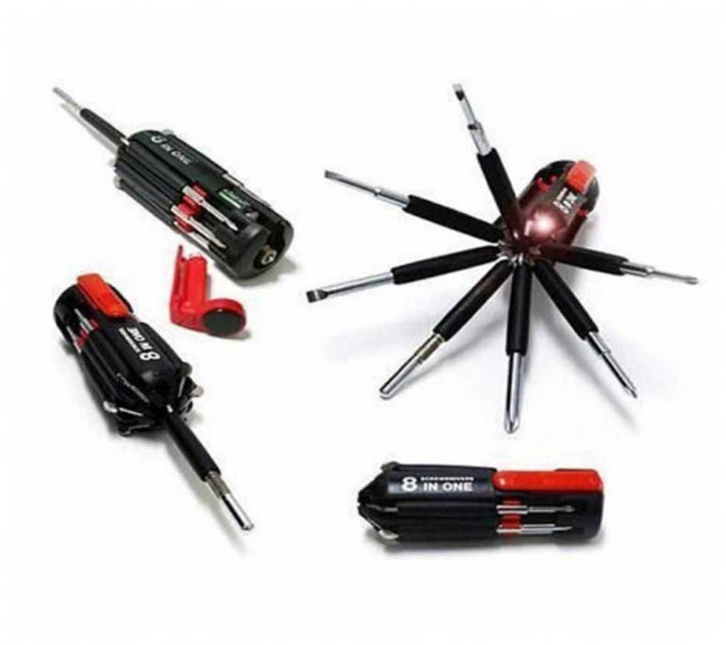 Portable Screwdriver Tool Set with LED Flashlight