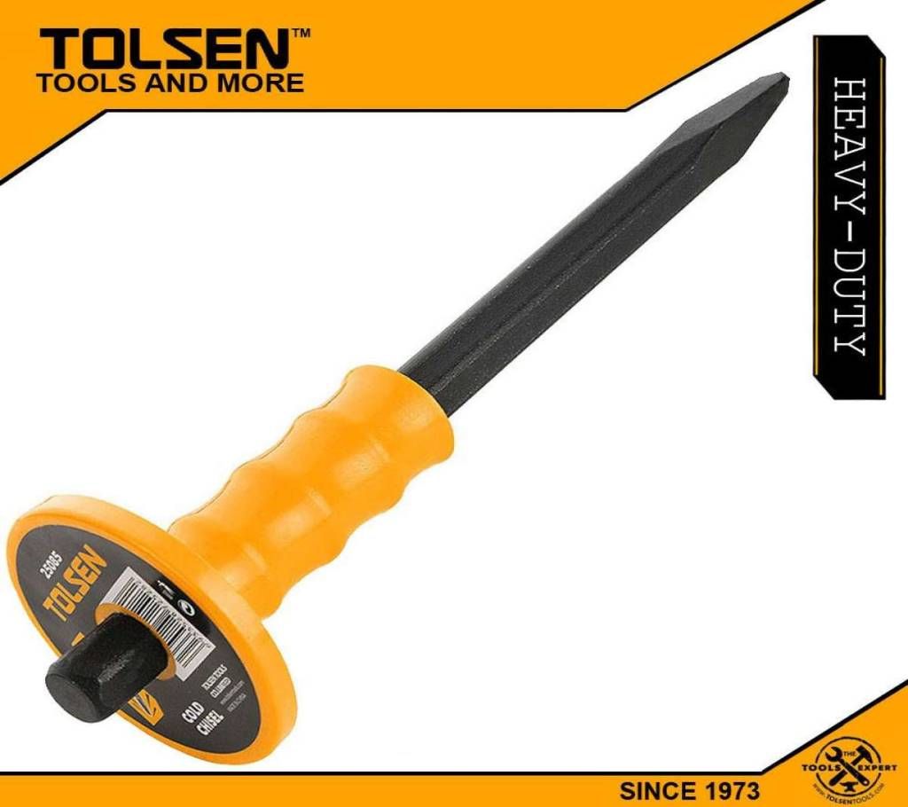 TOLSEN Carbon Steel Pointed Cold Chisel (4x16x250mm) 25082