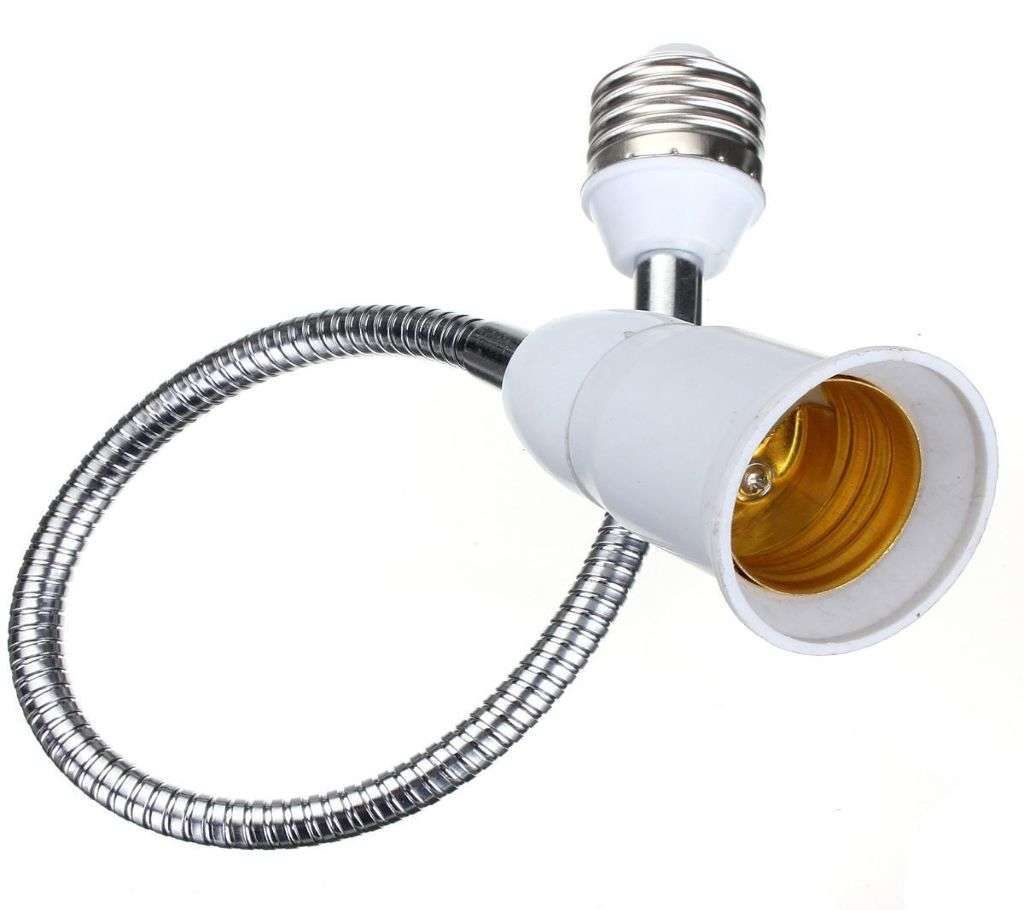 E27 LED Light Bulb Lamp Holder Flexible Extension Adapter Converter Screw Sockets