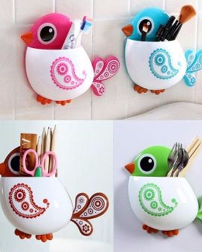 Bird Shaped Toothbrush Holder (1
 Pc)