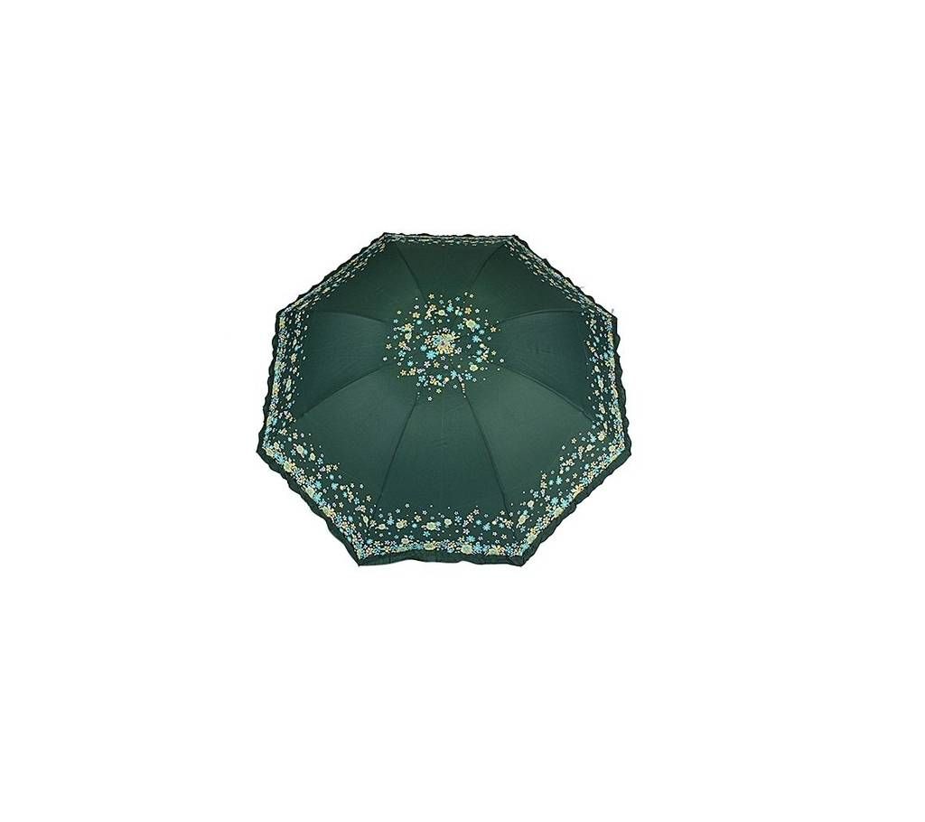 Green Printed Polyester Umbrella