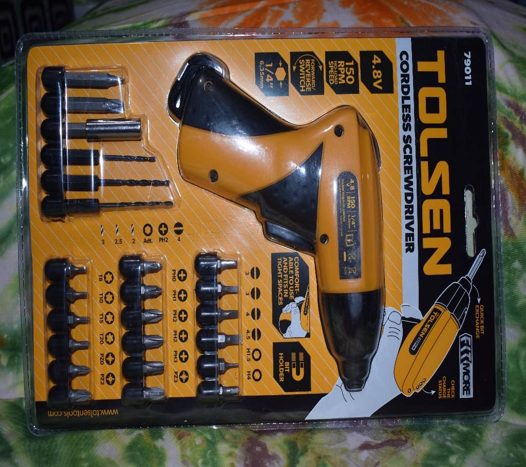 Cordless Screwdriver With Drill Machine.
