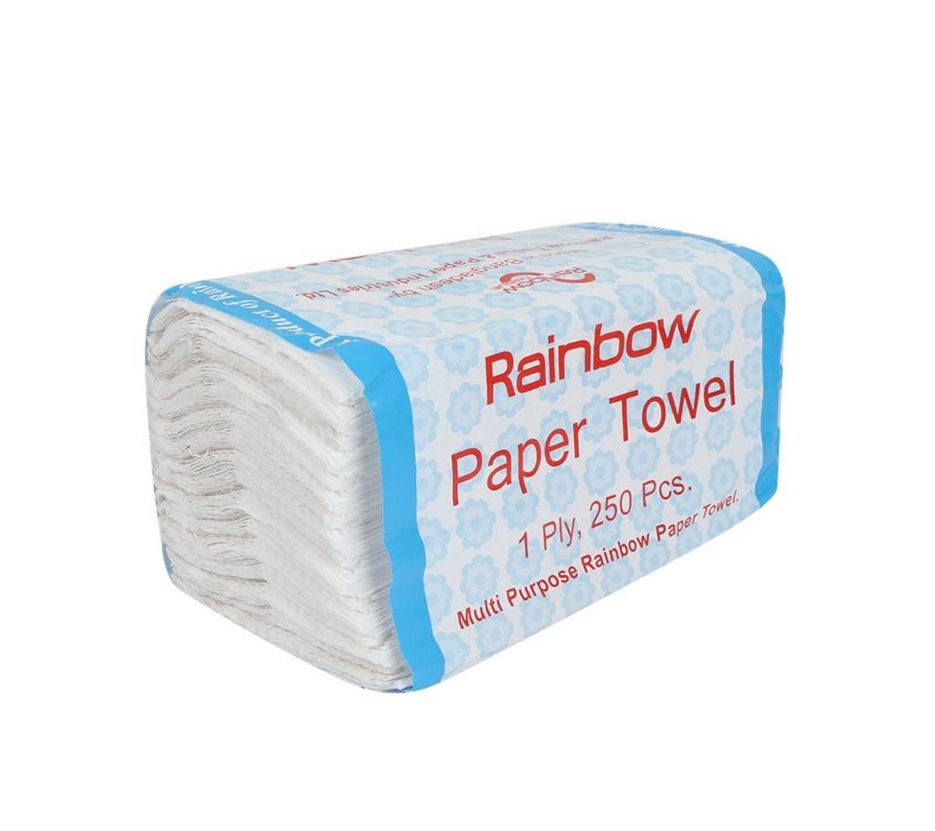 Rainbow Hand Towel (250 sheet) 3 pcs
