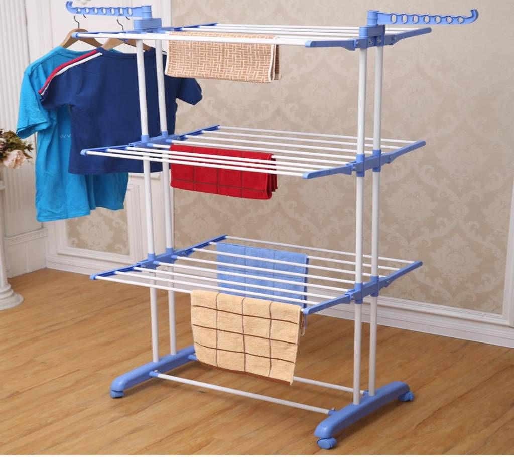 three layers of clothes hanger