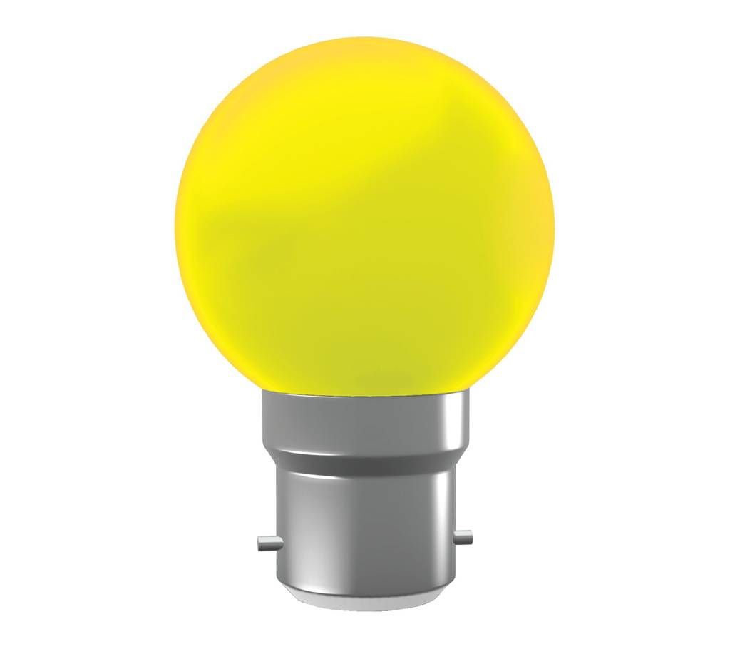 Super Star AC LED 0.5W YELLOW B-22 COLORLUX ROUND