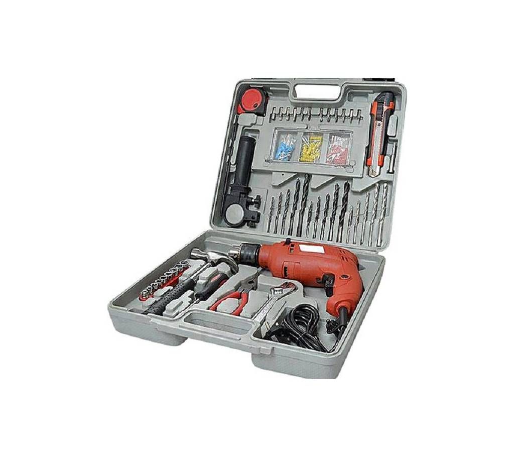 Drill Machine Set - 100 Pcs - Multi-Color