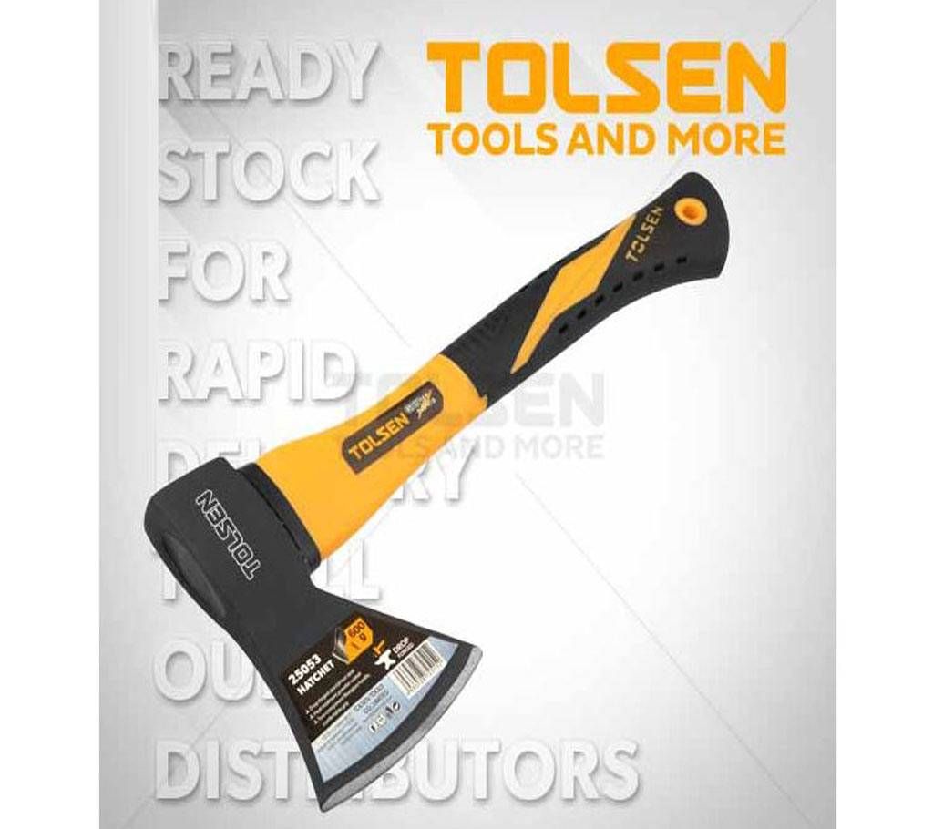 TOLSEN Carbon Steel Hatchet (600g) Fiberglass Handle Survival 25053