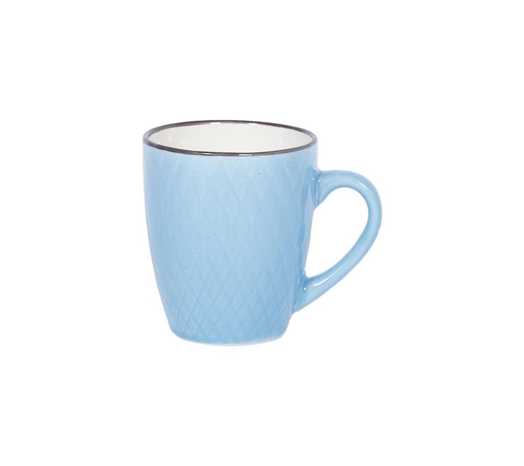 ceramic mug blue color