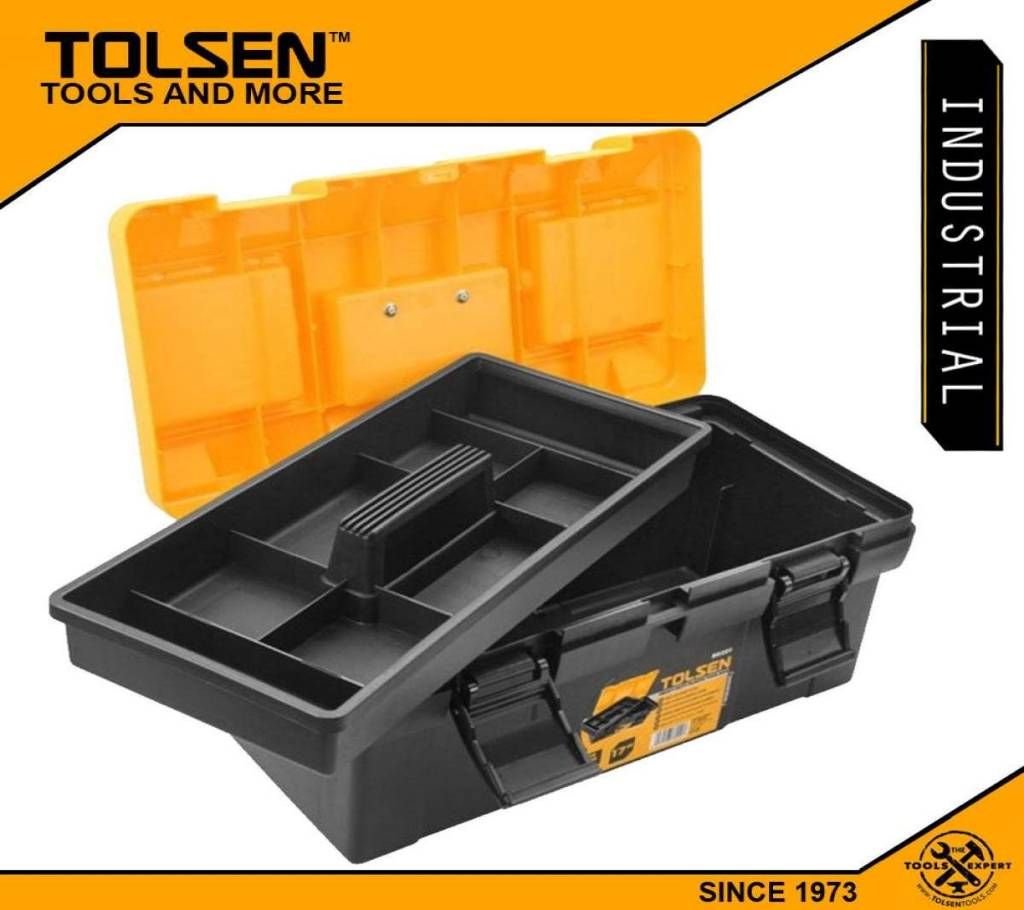 TOLSEN Industrial Tool Box 17" (420x230x190mm) Ergonomic Design 80201